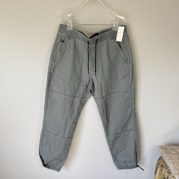 Abercrombie & Fitch Men's Size L Utility Jogger Pants Cargo Pockets Gray New - Picture 1 of 4